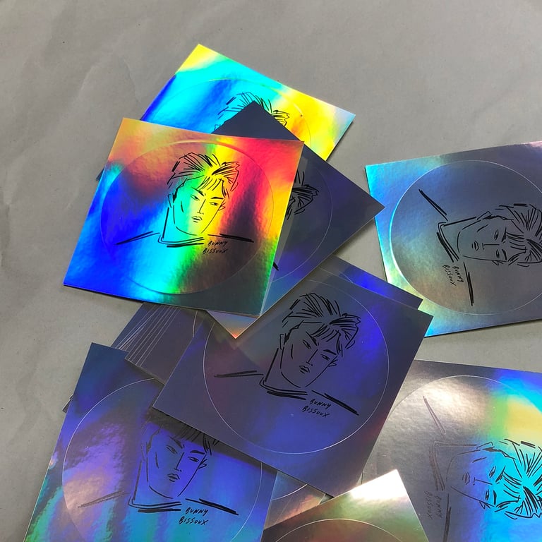 'BOY' - HOLOGRAPHIC STICKER Image 4