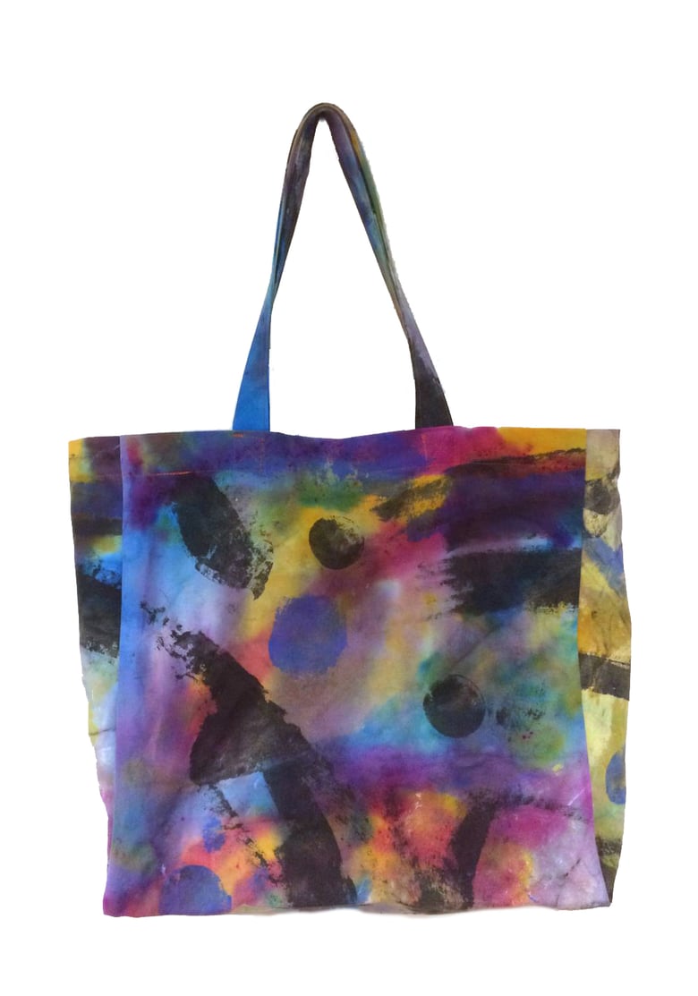 Image of KMAdotcom Hand Painted Shopper Bag