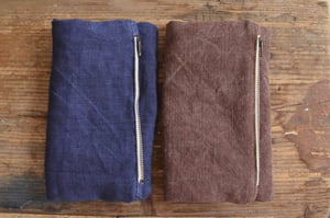 Image of Linen Zipped Pouch