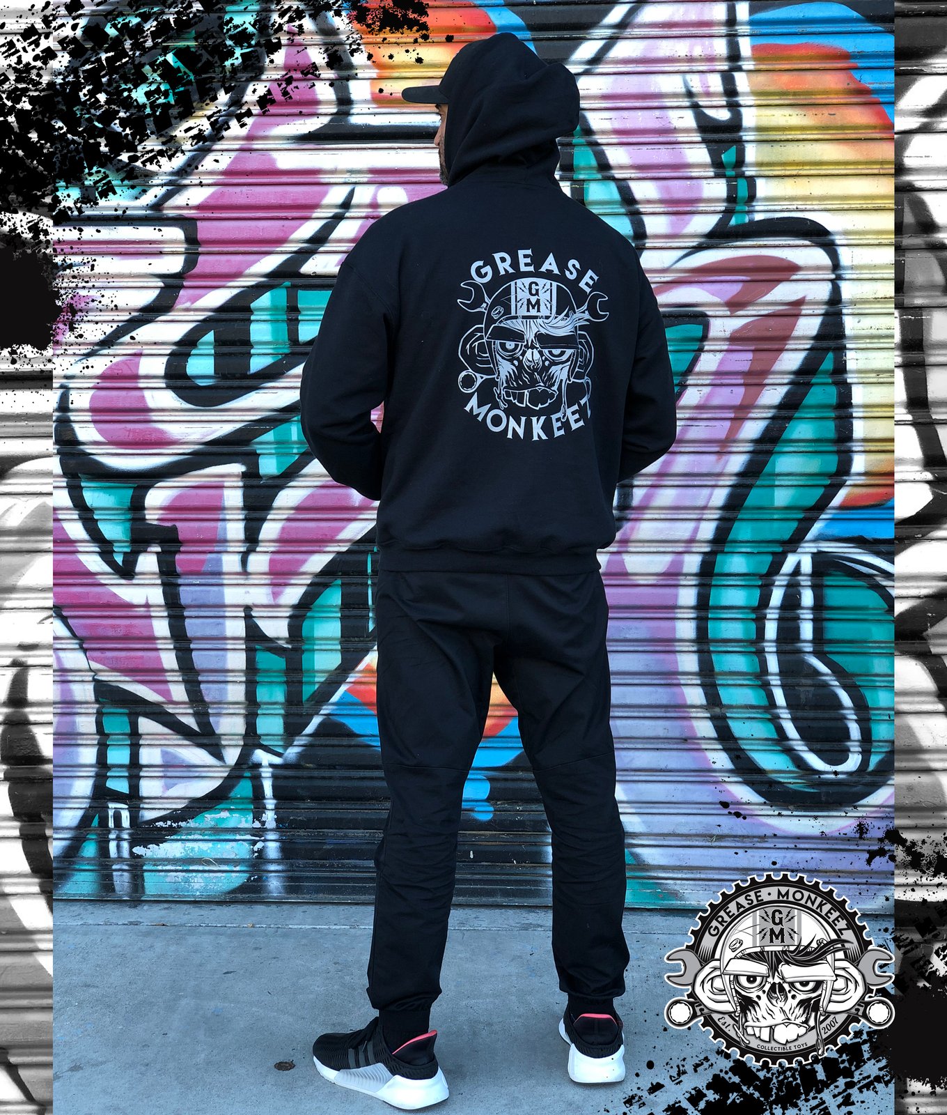 Grease Monkeez - Black Logo Hoodie | Grease Monkeez