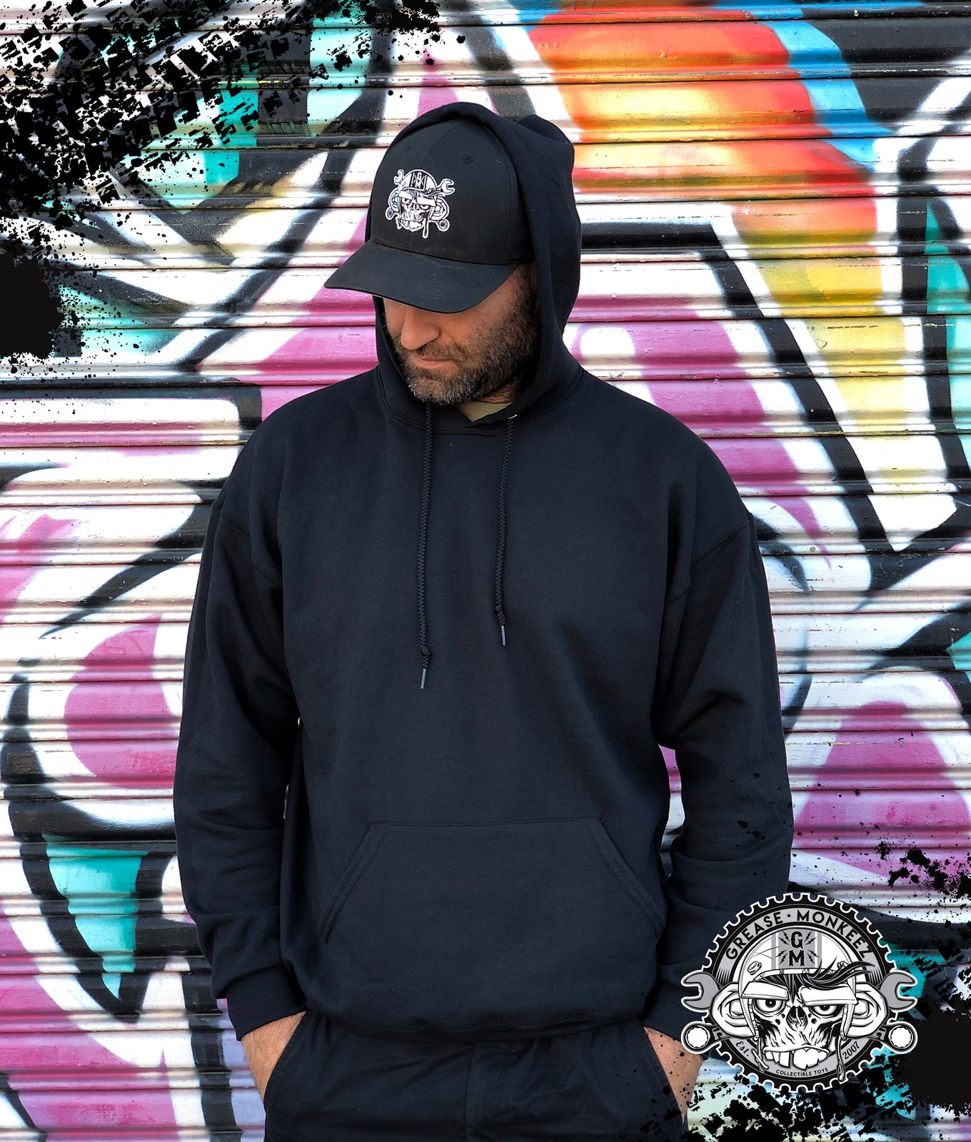 Grease Monkeez - Black Logo Hoodie | Grease Monkeez