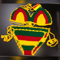  Rasta Knitted Bikini 
