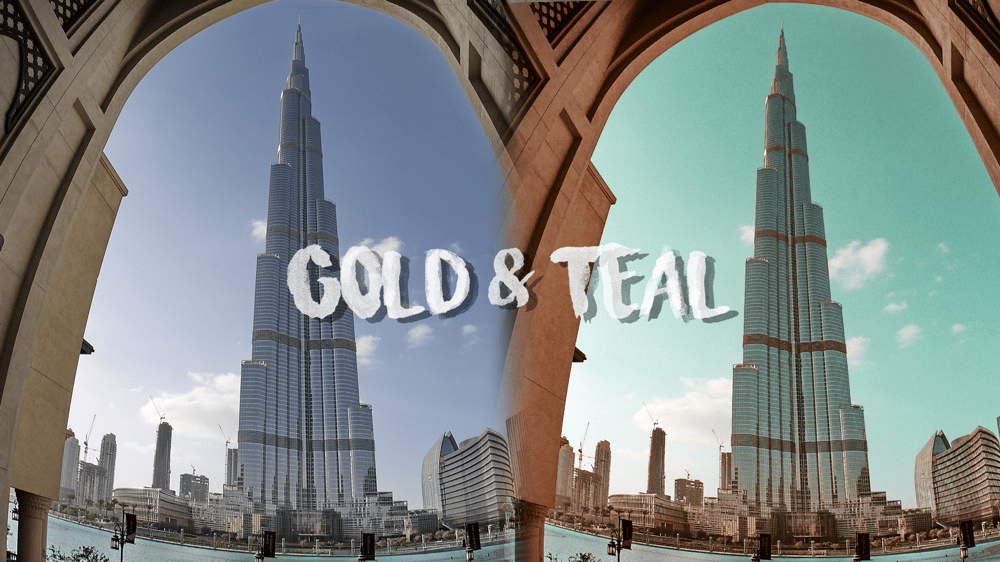 Image of Gold & Teal 