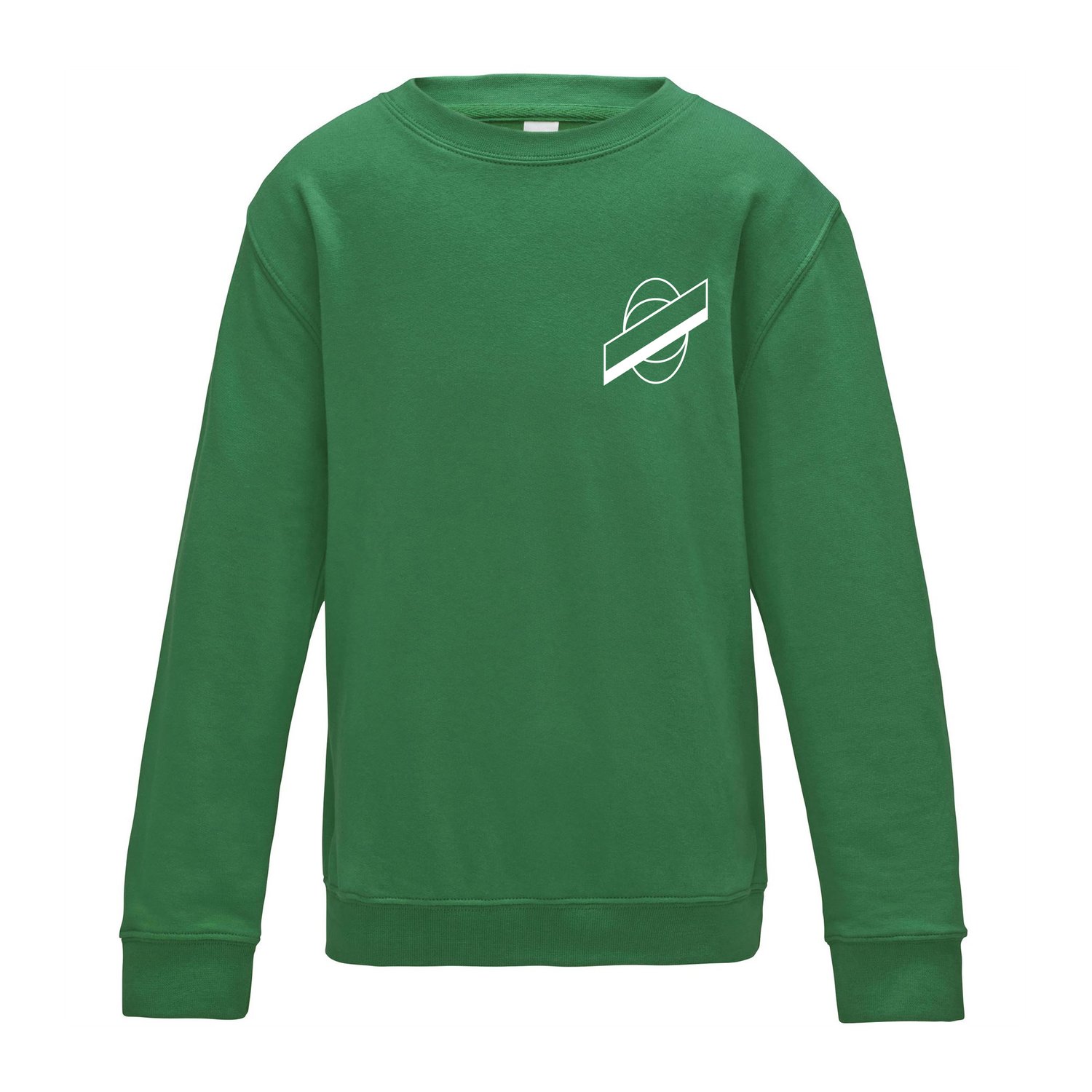 Image of Planet Saturn Classic Logo – Kelly Green Jumper