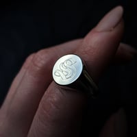 Image 2 of Custom Old English Signet Ring