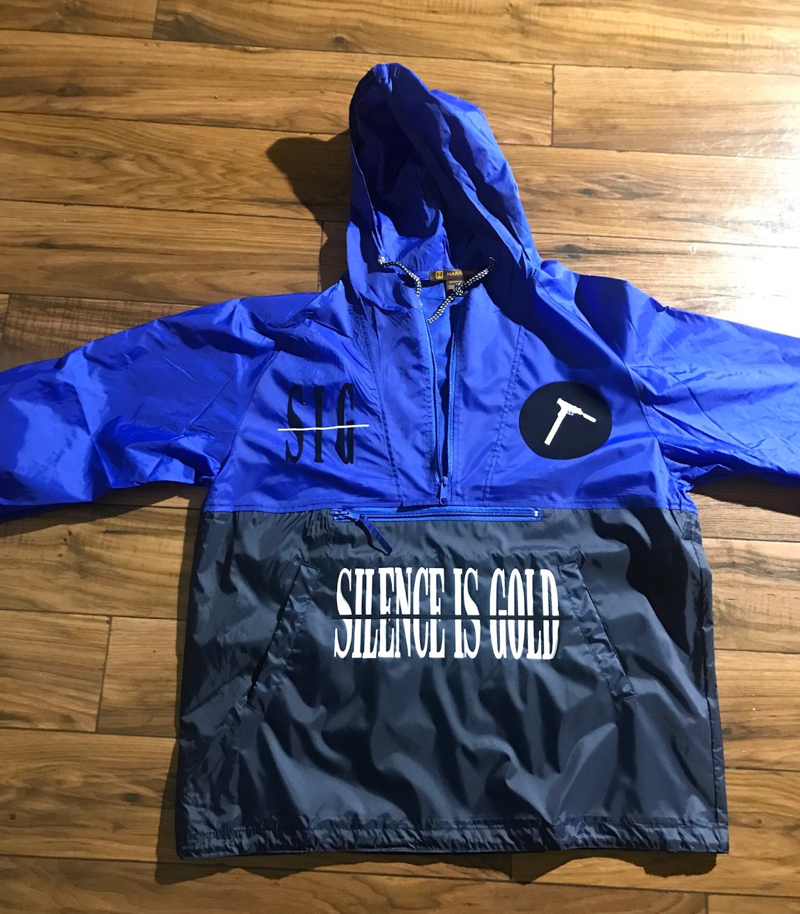 Image of Silence is Gold windbreaker