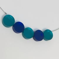 Image 3 of Náhrdelník Circle Tyrkysovo-modrý