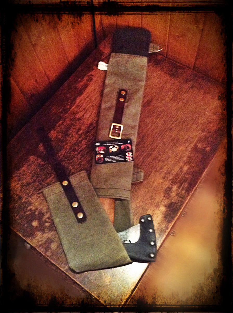 Brass Buckled Axe & Saw Bag / Blue's Bushcraft Boutique