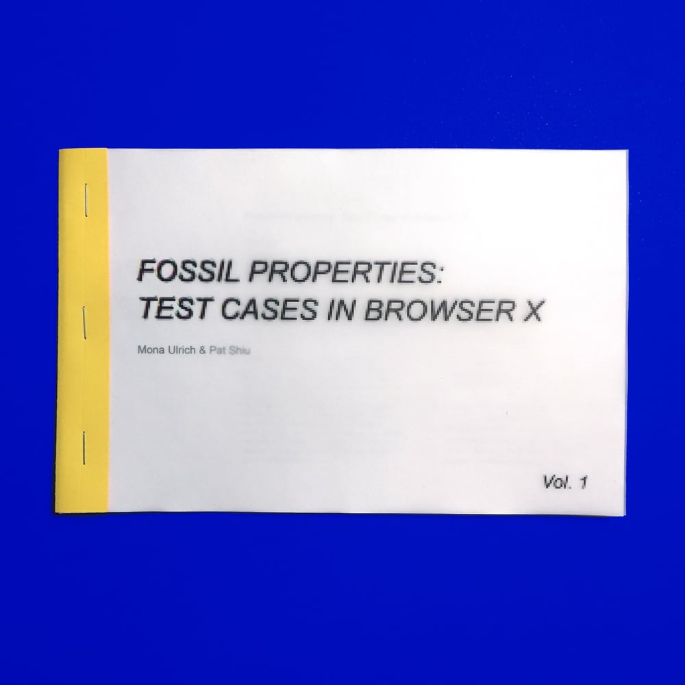 Image of Fossil Properties: Test Cases in Browser X