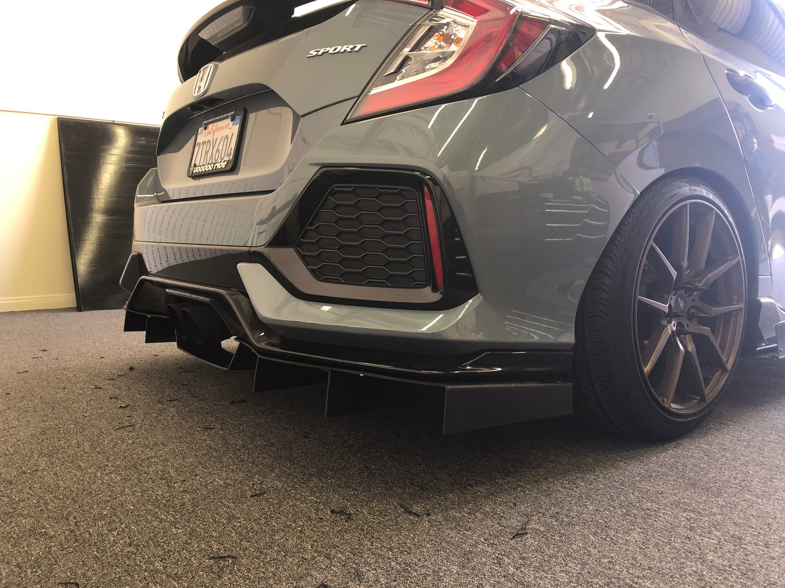 Honda Civic Interior Door Bowl Decals 2016-2021 | ABS Carbon Fiber Stickers | 10th Gen Sedan Models