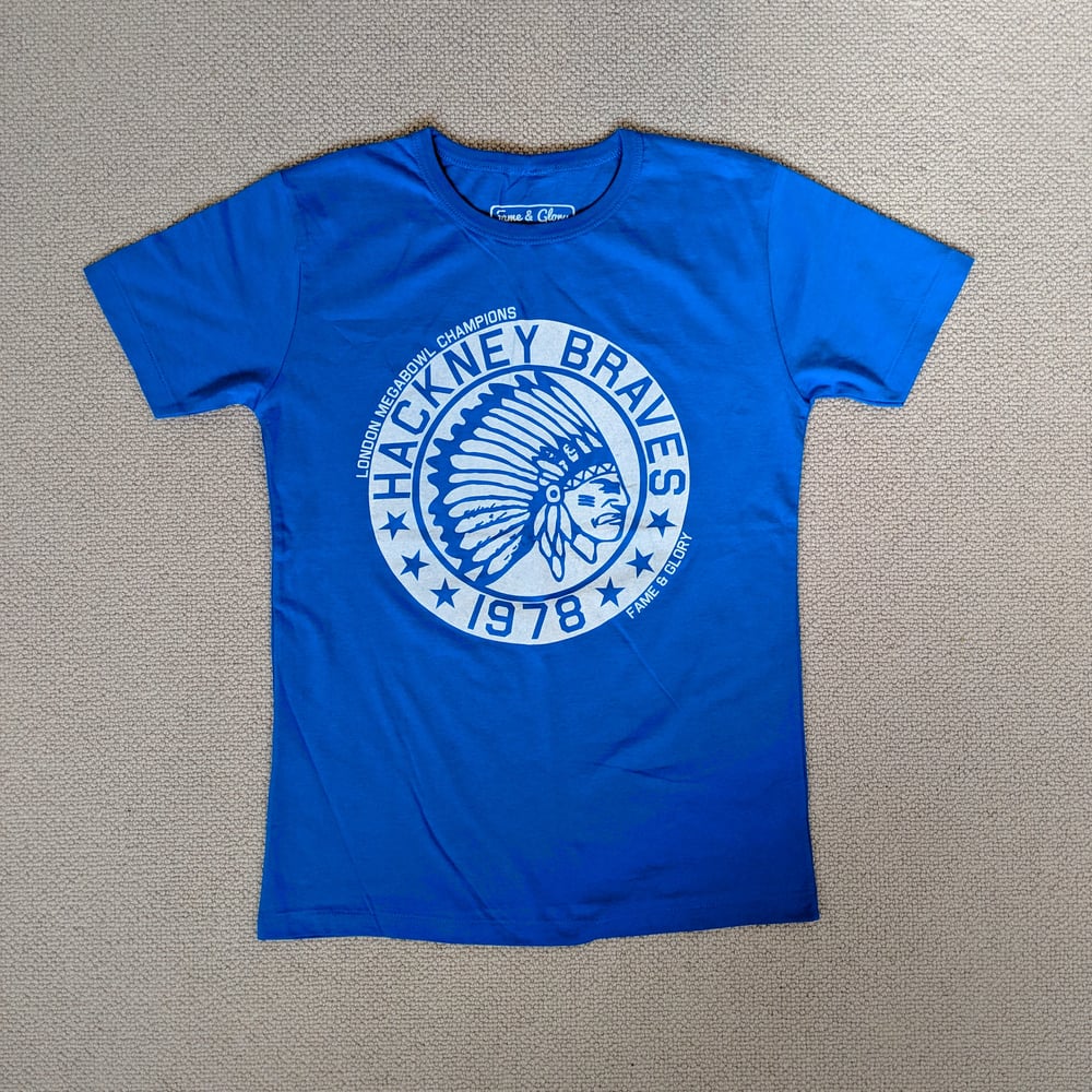 Image of Hackney Braves Vintage Tee (Blue)