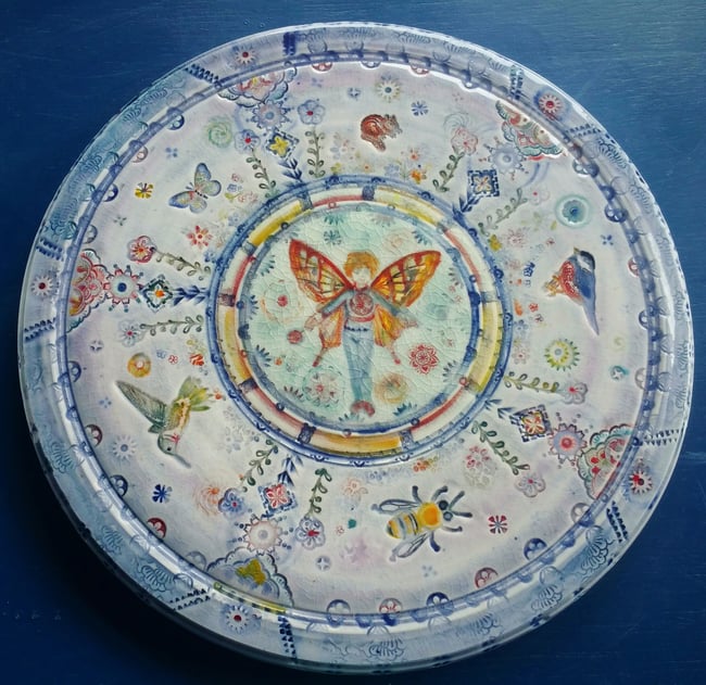 Butterfly Boy Garden Trivet