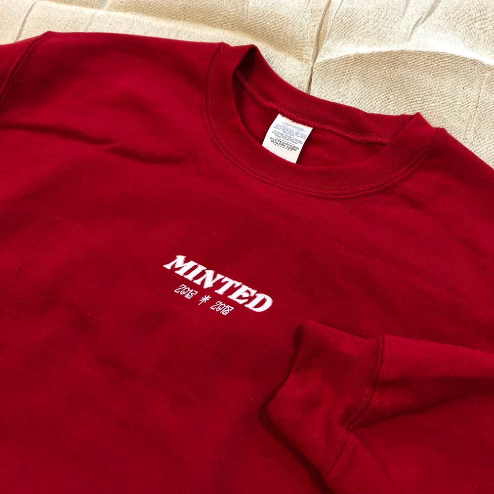 Image of Minted Anniversary Sweat - Red