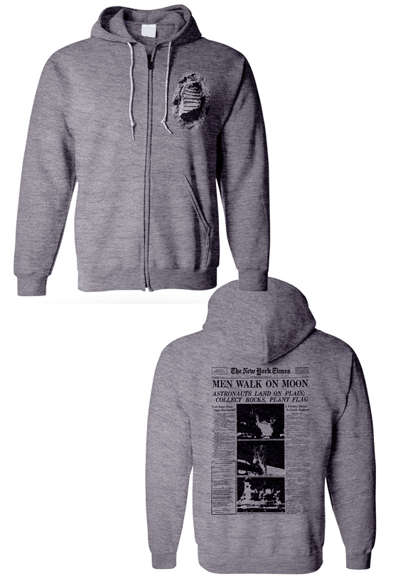 Image of NY Times Front Page Zip Hoodie