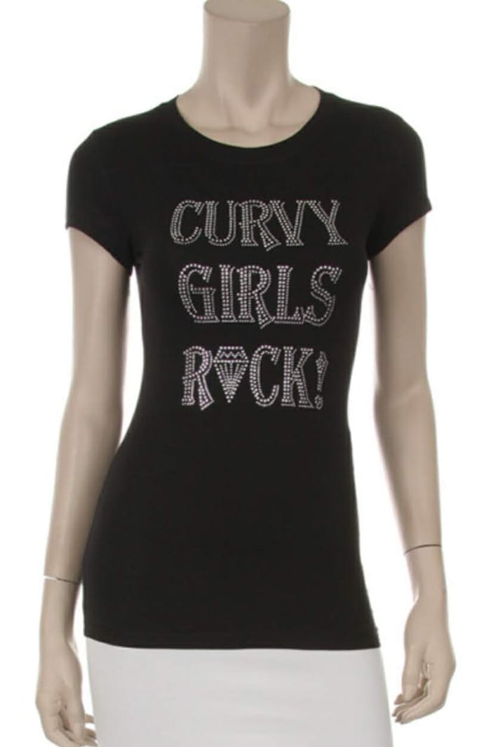 Image of Curvy Girls Rock Tee Shirt