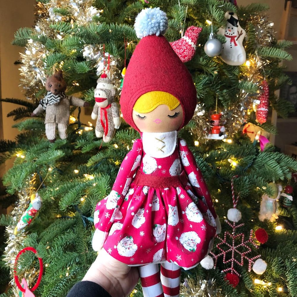 Image of Santa Baby Elf Doll Classic
