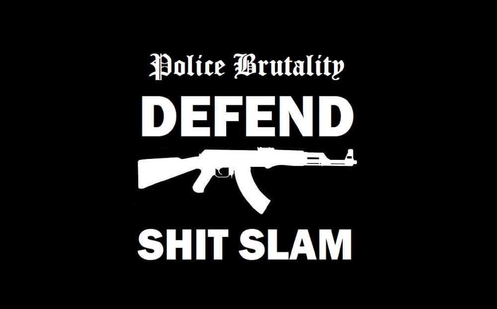 Image of DEFEND SHIT SLAM WALL FLAG