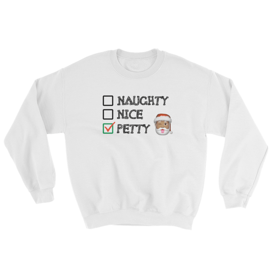 Image of Petty Christmas Sweatshirt (White)