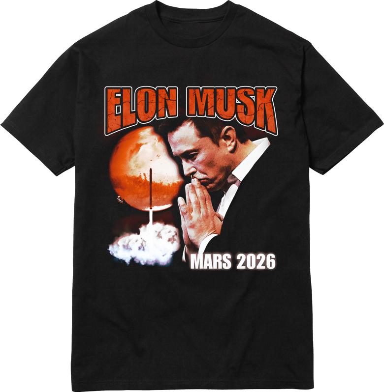 Image of ELON MUSK T SHIRT BLACK