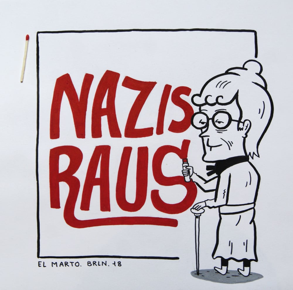 Image of "Nazis raus !" (Nazis get out !)
