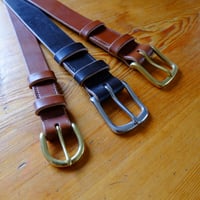 Image 1 of Full Grain Bridle Leather Belt