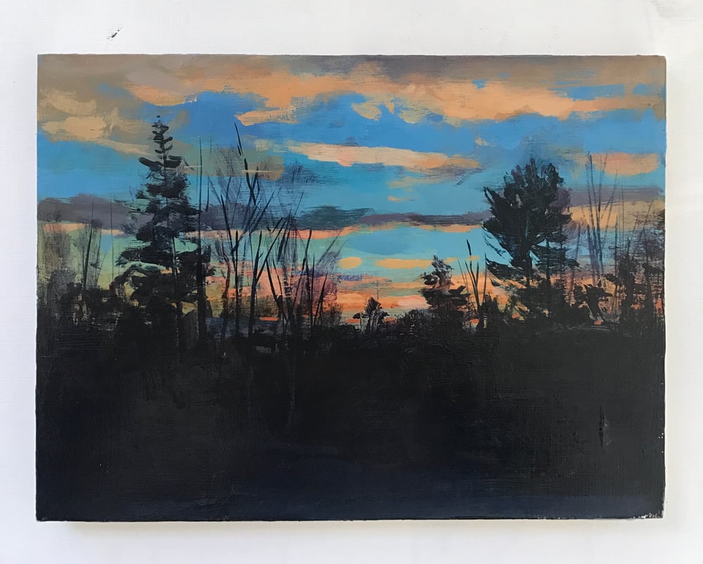 Image of Winter sunset No. 2 ( view from studio) 