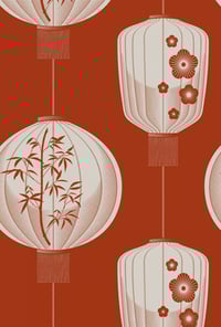 Image 2 of Lucky Lantern - Harvest Orange