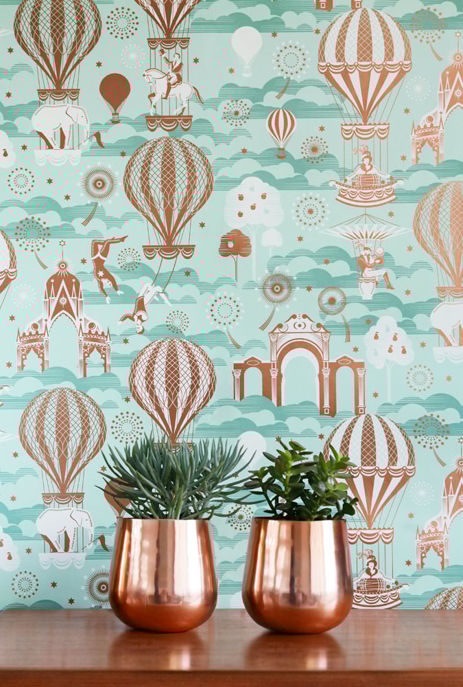 Image of Pleasure Gardens - Pale Verdigris & Copper