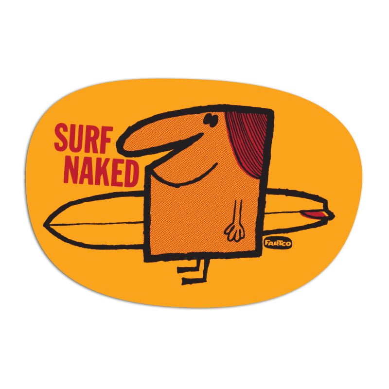 Image of Surf Naked Sticker
