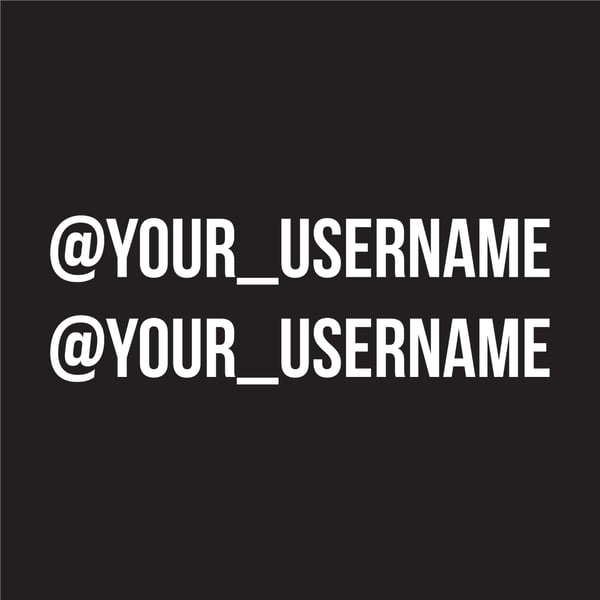 Image of Custom Social Media Stickers