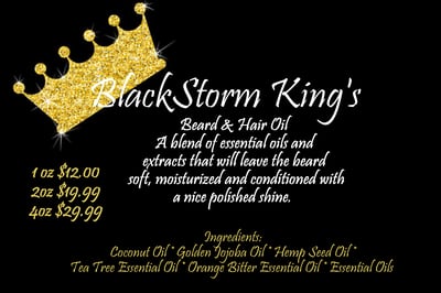 Image of BlackStorm King's Beard & Hair Oil