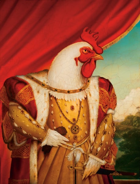 Image of 'Chicken King' 11" X 14" Archival Print