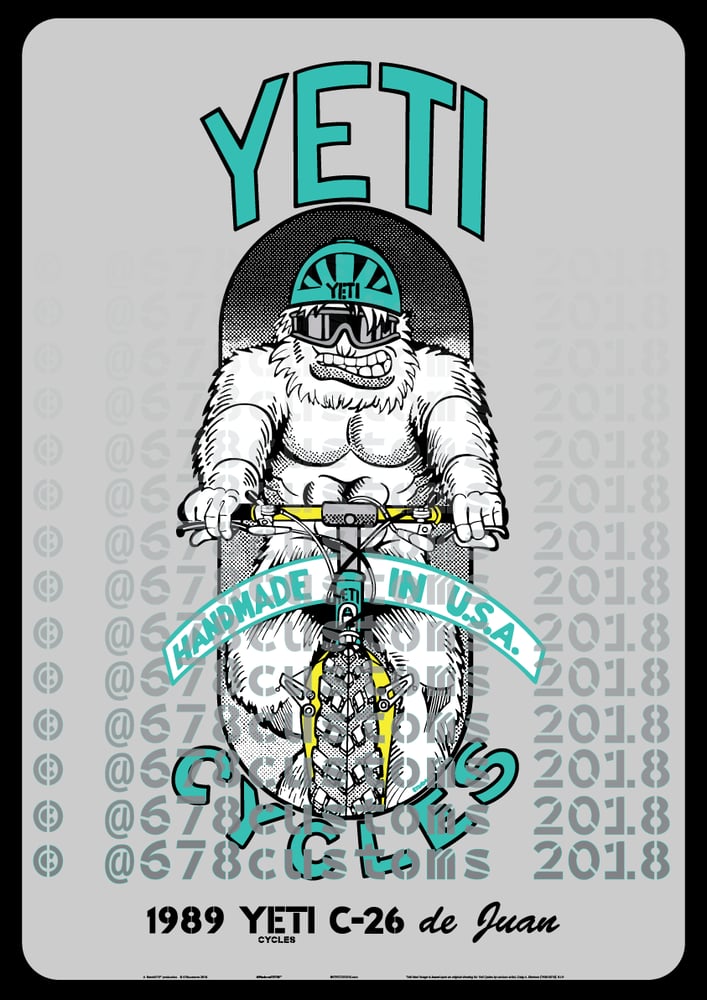 Image of Custom Yeti Man Design Poster Print - Your Colors