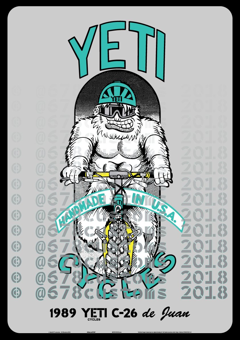 Image of Custom Yeti Man Design Poster Print - Your Colors