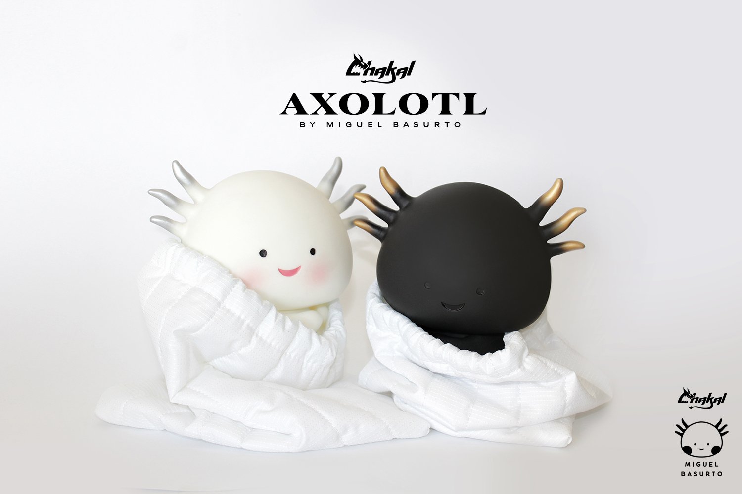 Image of AXOLOTL BLACK AND WHITE SET