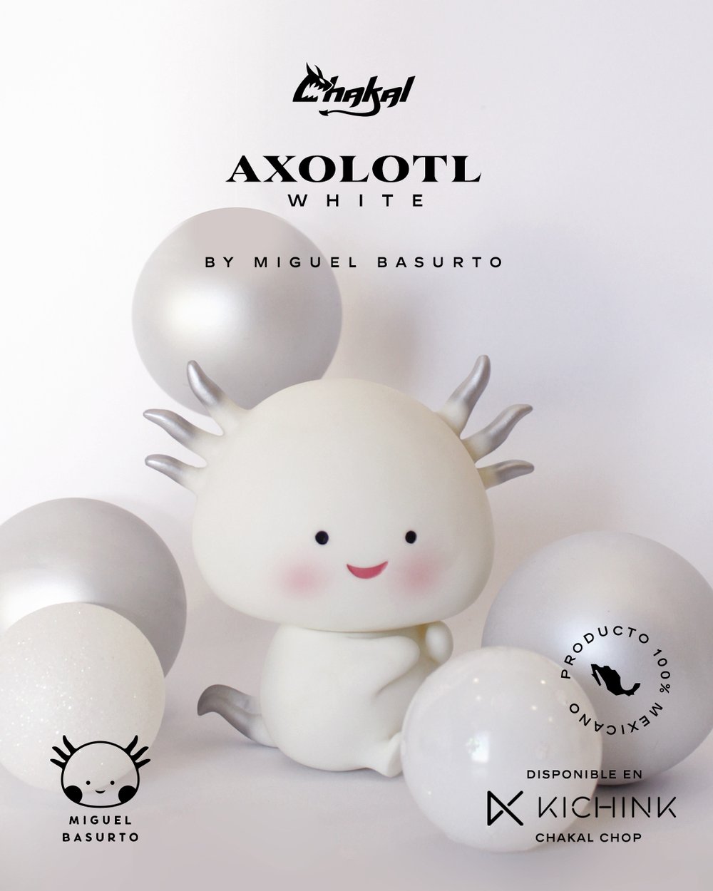 Image of AXOLOTL INDIVIDUAL WHITE 