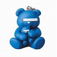 Image 1 of UNDERCOVER × MEDICOM TOY Bear Logo Keychain Blue