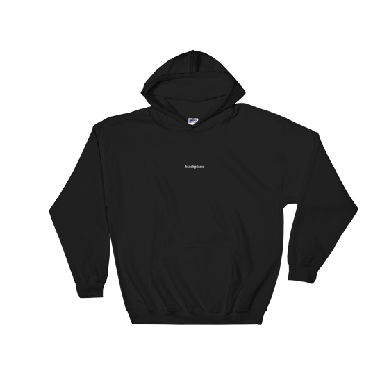 Image of blackplane black hoodie 