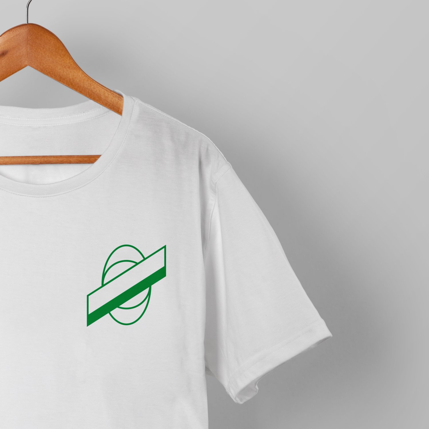 Image of Planet Saturn Classic Logo – White Tee