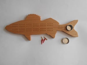 Image of Walleye Cribbage Board