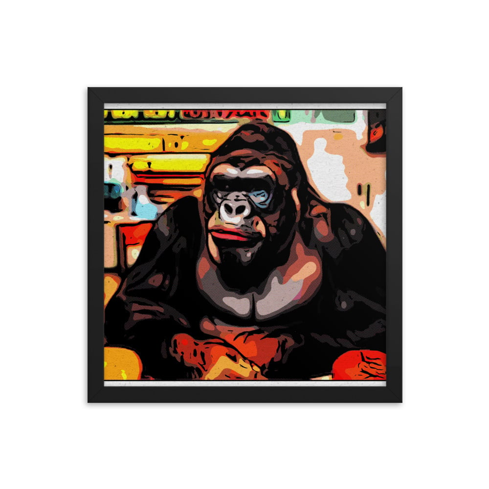 ZEN EXP - Hungry-Rilla Framed photo paper poster