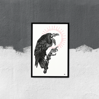 Image 1 of LIMITED EDITION RUN OF 20, "Vicious Cycle", 12"x18" Watercolor