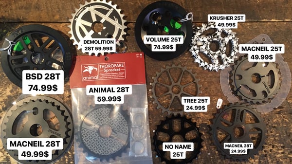 Image of BMX SPROCKETS 