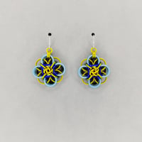 Image 3 of Helm Moebius Flower Earrings