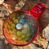 Gold Ruby Carved Pendant