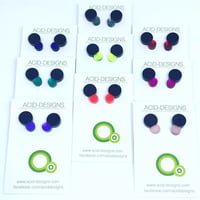 Image 2 of Náušnice Bubbles Black&Color