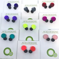 Image 1 of Náušnice Bubbles Color&black