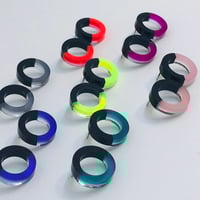 Image 2 of Náušnice DoubleCircle Black&color 