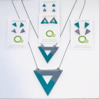 Náhrdelník Acamar Šedá - tyrkysová