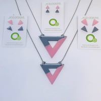 Náhrdelník Acamar šedá-starorůžová